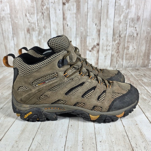 Merrell Moab 2 Vent Hiking Boots Men's Walnut Brown Suede Leather Vibram Size 10 - Picture 1 of 8